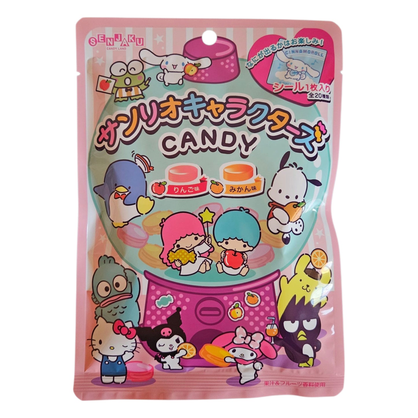 Senjaku Japan Sanrio Characters Candy | 47g | - Apple & Mandarin Orange Flavor