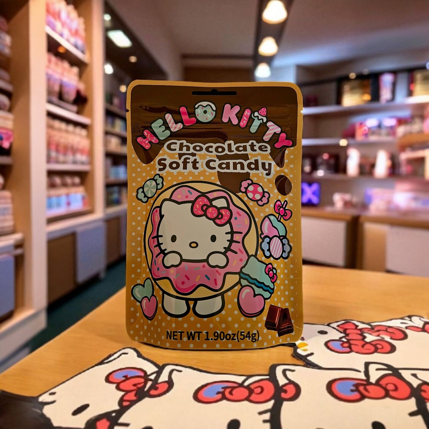 Hello Kitty Chewy Milk Chocolate Soft Candy, 54g