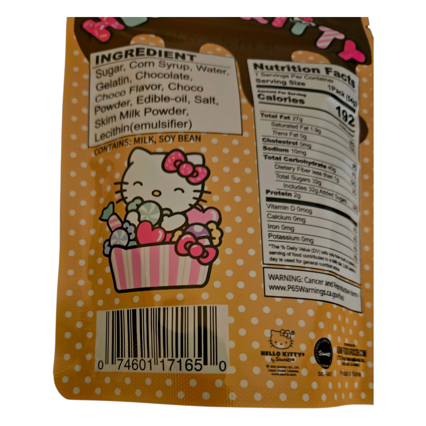 Hello Kitty Chewy Milk Chocolate Soft Candy, 54g