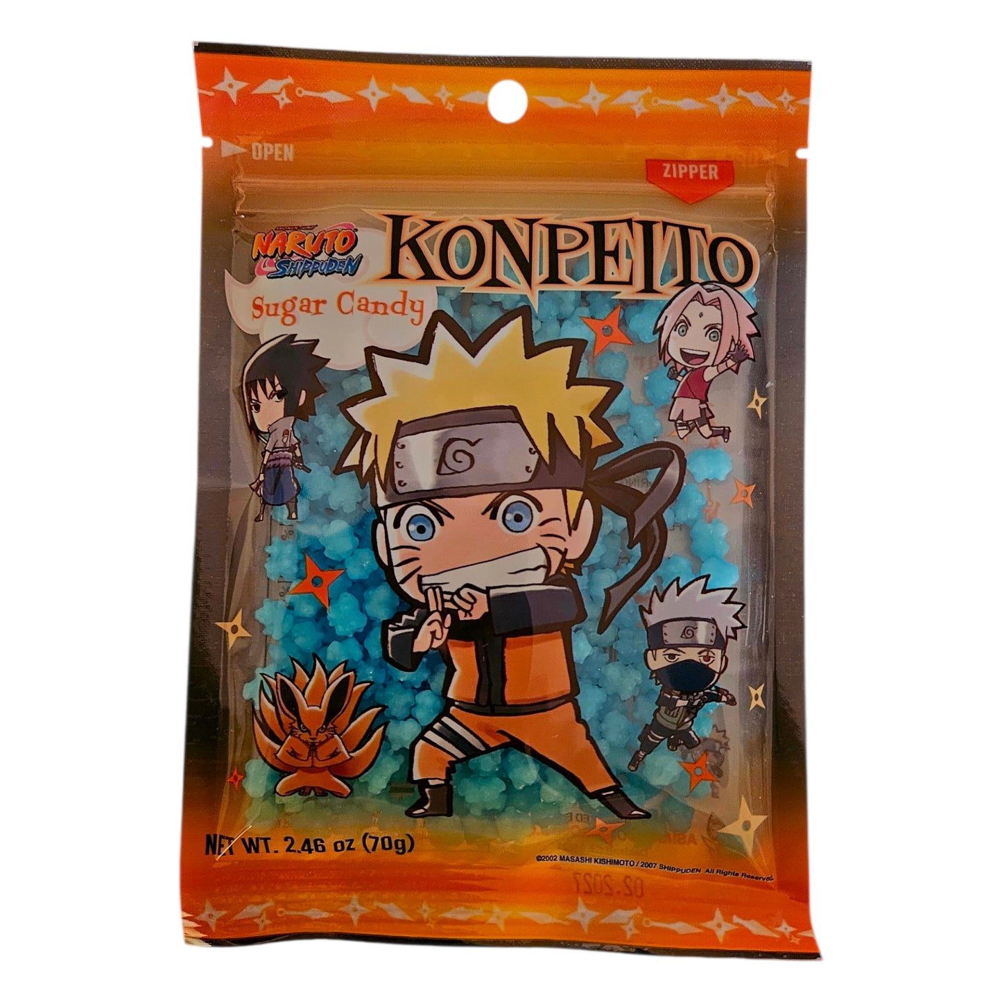 Naruto Sugar Candy Konpeito Cider Flavor 70 g