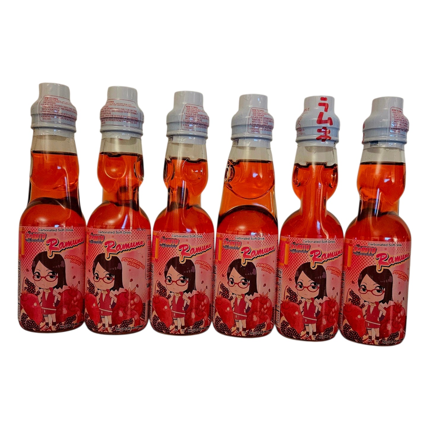 Boruto Ramune Soda - Pomegranate Flavor, 6.76oz