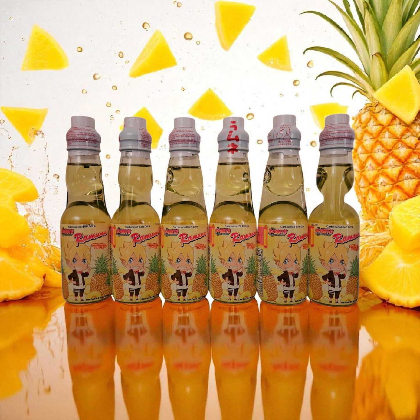 Boruto Ramune Soda - Pineapple Flavor, 6.76oz