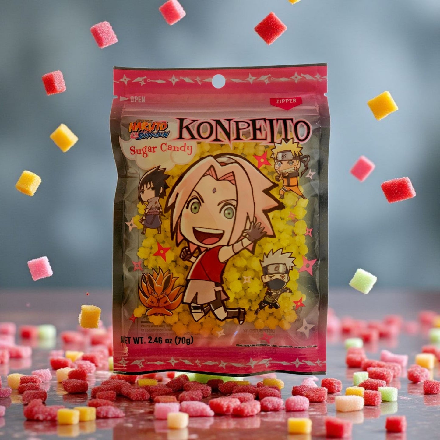 Naruto Shippuden Sugar Candy Konpeito Sakura Pineapple Flavor 70g