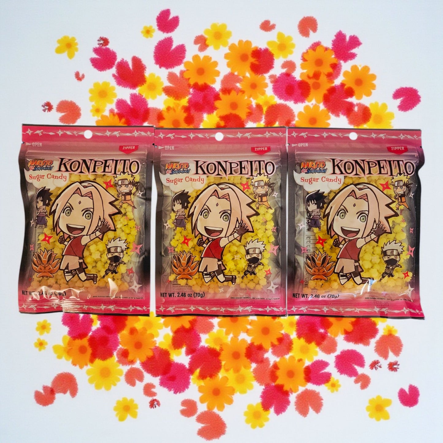 Naruto Shippuden Sugar Candy Konpeito Sakura Pineapple Flavor 70g