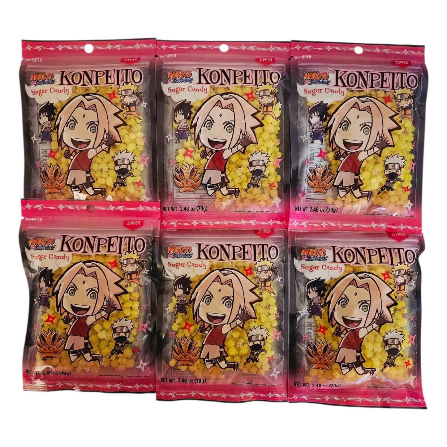 Naruto Shippuden Sugar Candy Konpeito Sakura Pineapple Flavor 70g
