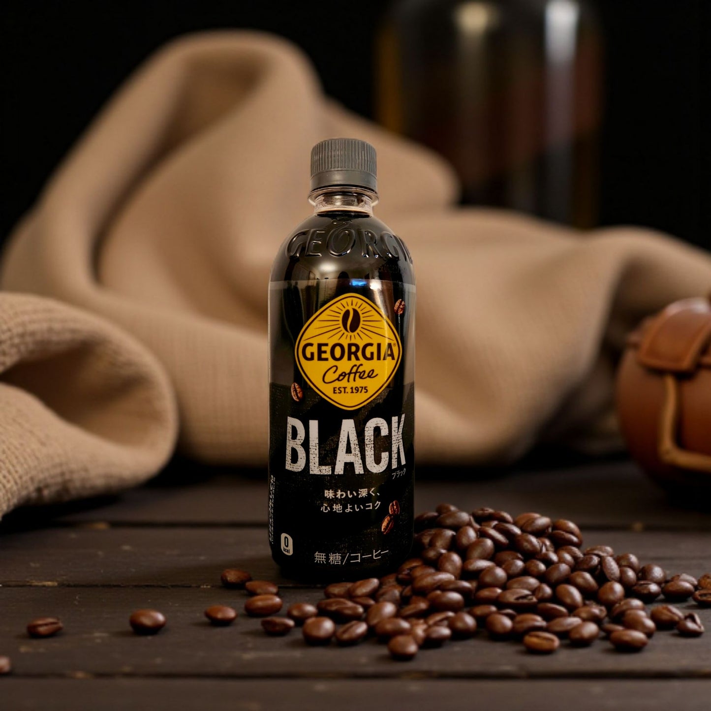 Coca-Cola Japan-Georgia Coffee The Black Non Sweet Coffee Drink, 500ml / 16.91 fl oz