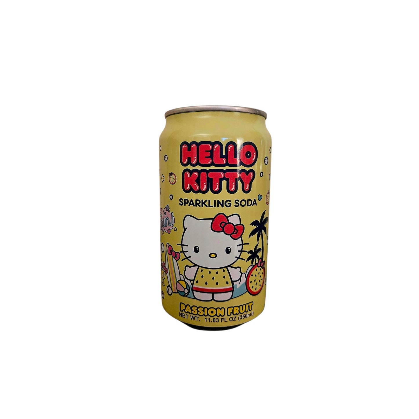 Hello Kitty Sparkling Soda Passion Fruit 11.83 fl oz - Product of Japan