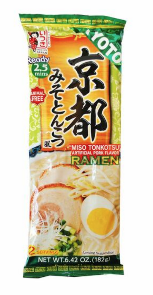 Itsuki Japan Instant Ramen Noodle, Kyoto, Miso Tonkotsu, Pack of 4, 8 Servings