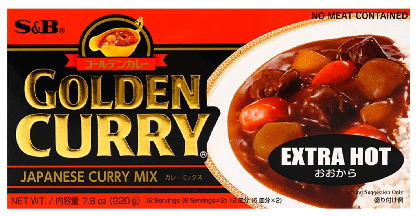 Japanese S&B Golden Curry Sauce Mix 7.8oz / 220g Multi 4 Combo Pack (Pack of 4)