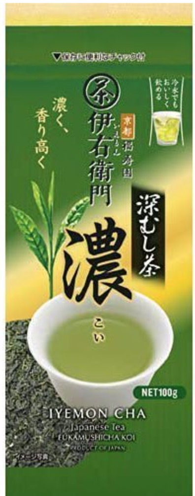 Japanese Green Tea IYEMON Cha Fukamushicha Koi (Strong) 100g From Japan