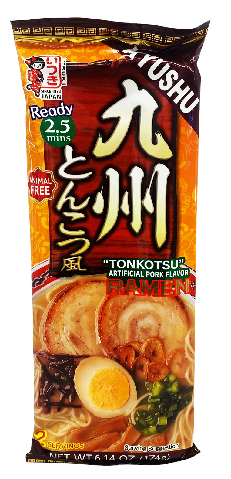 Itsuki Variety 6 Packs Instant Ramen Noodles (Animal Free)