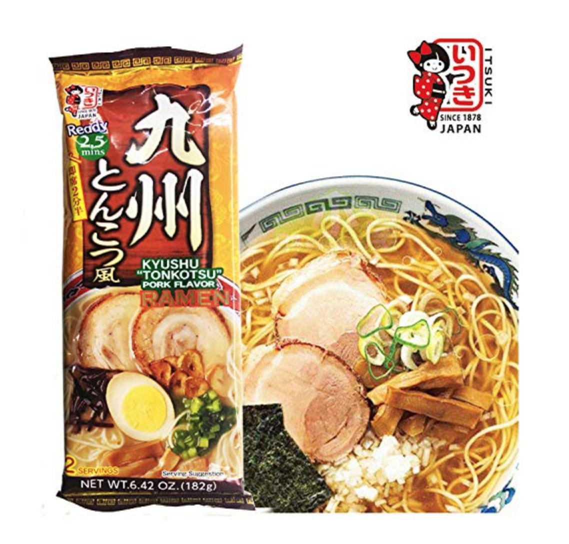 Itsuki Ramen Variety 3 Pack - Salt, Soy Sauce, Pork Bone - 3 Flavors 6 Servings