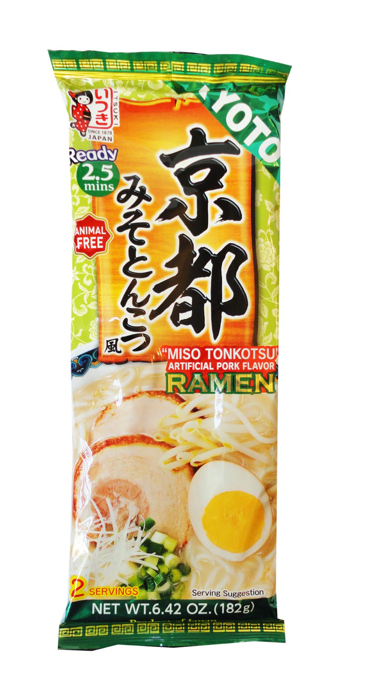 Itsuki Variety 6 Packs Instant Ramen Noodles (Animal Free)