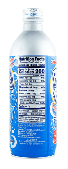 Sangaria Ramune Japanese Soda Variety 6 Pack-Melon,Original & Grape Flavor