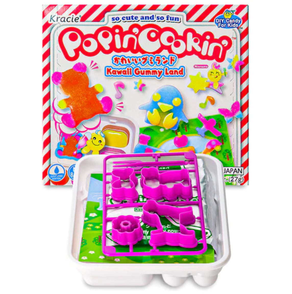 Kracie Popin’ Cookin’ DIY Candy Kit for Kids 4 Pack Gummyland,Ramen,Waffle&Cakes