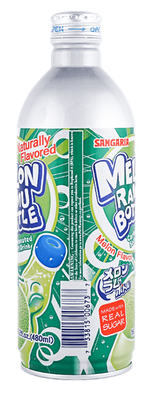 Sangaria Ramune Japanese Soda Variety 6 Pack-Melon,Original & Grape Flavor