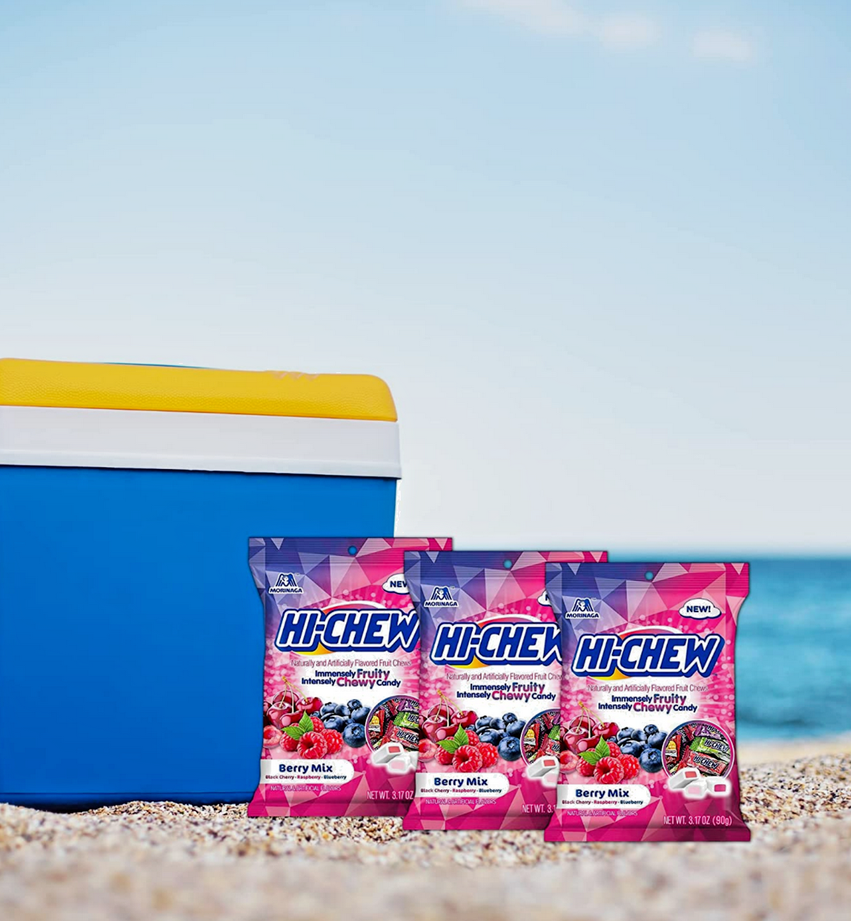 Hi-Chew Berry Mix - Black Cherry, Raspberry and Blueberry Flavors., 3.17oz Bag