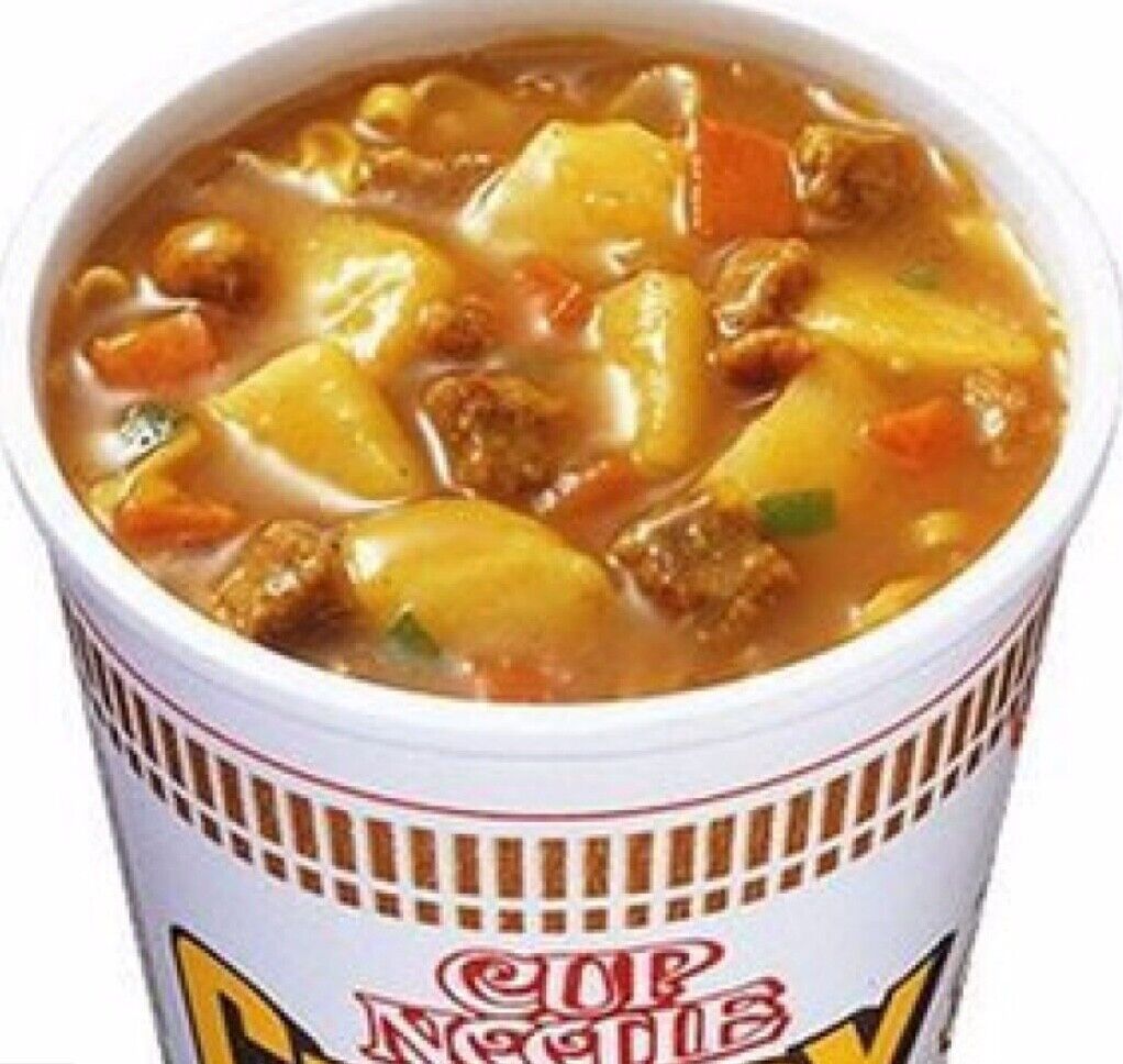 Nissin Japanese Cup Ramen Noodle Soup Curry Flavor(Pack of 6), Free Shipping!