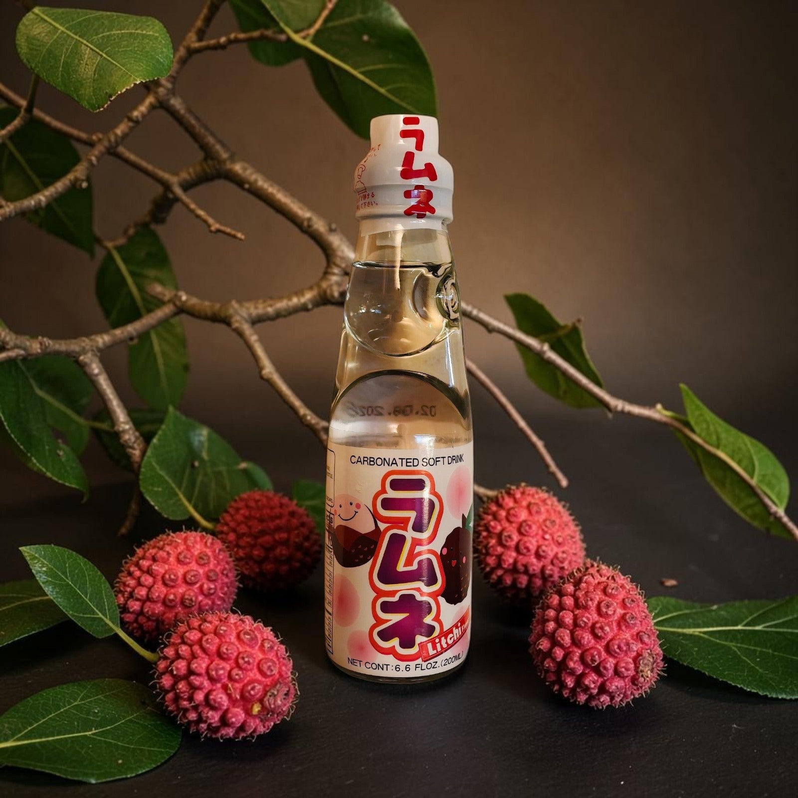 Bin Iri Lychee Flavor Ramune Japanese Marble Soda 200ml – Umaya