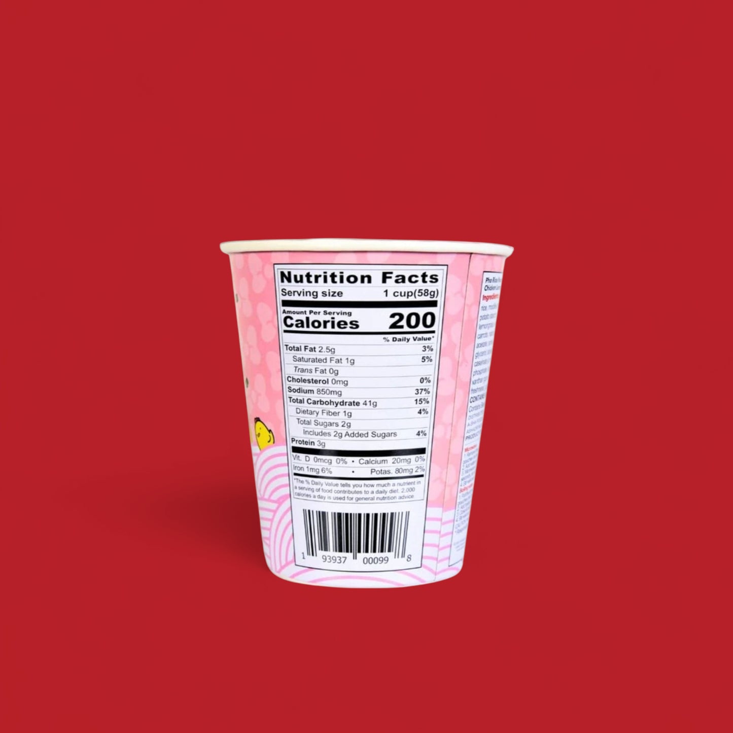 My Melody Pho Rice Noodle Soup, 6-Pack Chicken Lemongrass Flavored - 12 oz
