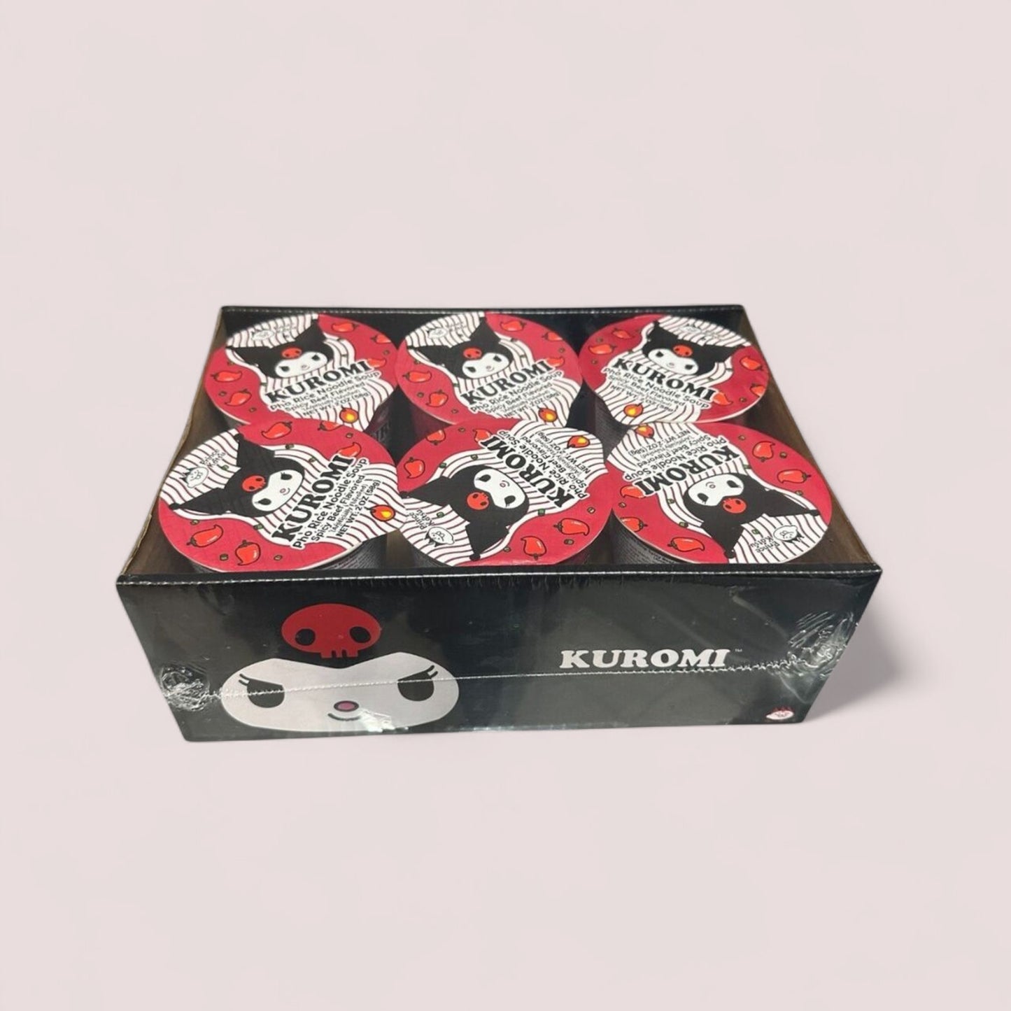 Kuromi Pho Rice Noodle Soup, 6-Pack Spicy Beef Flavor - 12 oz
