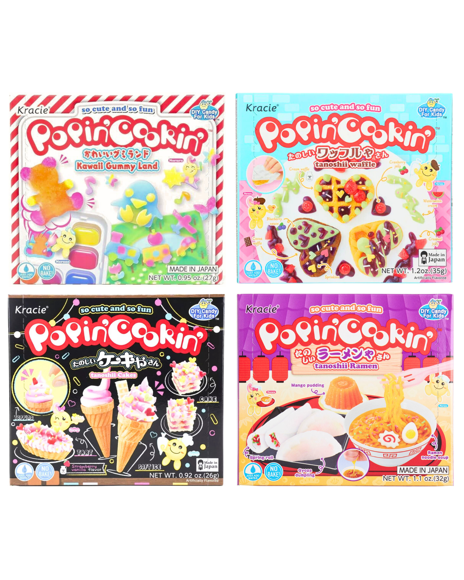 Kracie Popin' Cookin' DIY Candy Kit for Kids 4 Pack - Gummyland Kracie Popin' Cookin' DIY Candy Kit for Kids 4 Pack - Gummyland