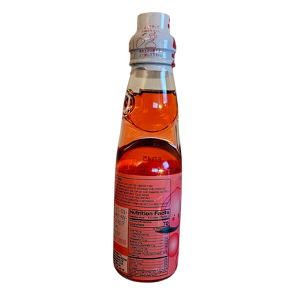 Hatakosen Japanese Peach Ramune Marble Soda 6-bottle Pack 6.6 fl oz (200ml)