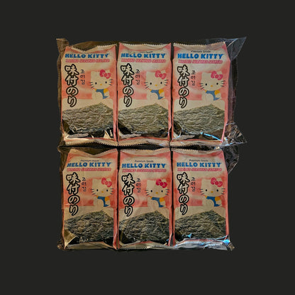 Hello Kitty Roasted Seasoned Seaweed Snack 0.17oz (5g) x 3 Pack