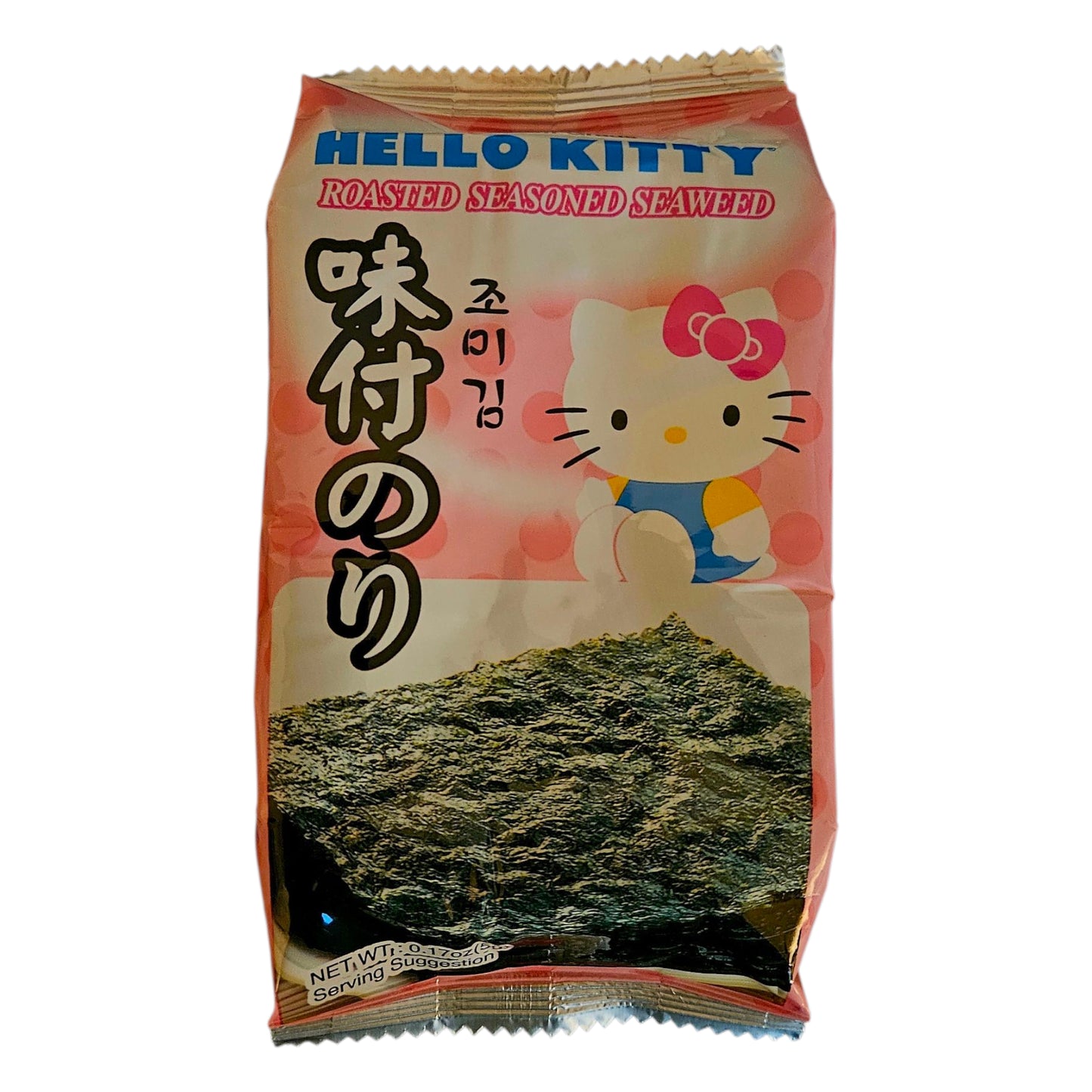 Hello Kitty Roasted Seasoned Seaweed Snack 0.17oz (5g) x 3 Pack