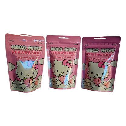 Hello Kitty Chewy Strawberry Soft Candy, 50g
