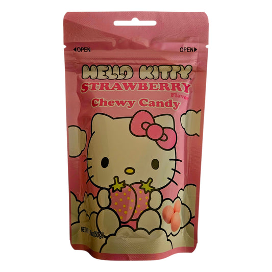 Hello Kitty Chewy Strawberry Soft Candy, 50g