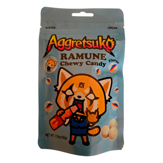AGGRETSUKO Chewy Candy Ramune Flavor 50g