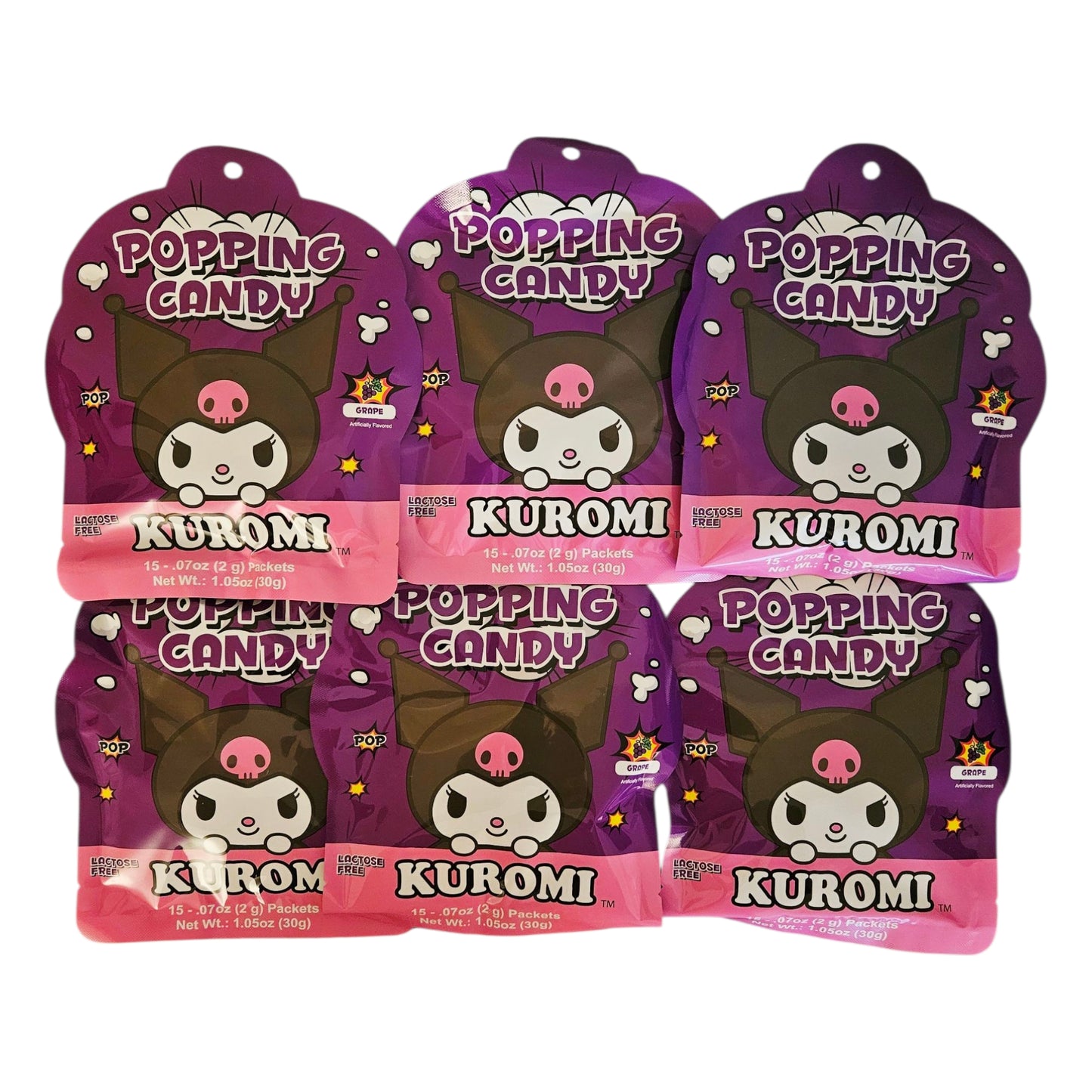 Kuromi Popping Candy Grape Flavor 30g