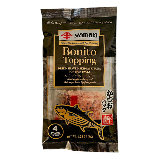 Yamaki Bonito Topping Premium Dried Shaved Skipjack Tuna (4 PACK) - 8g