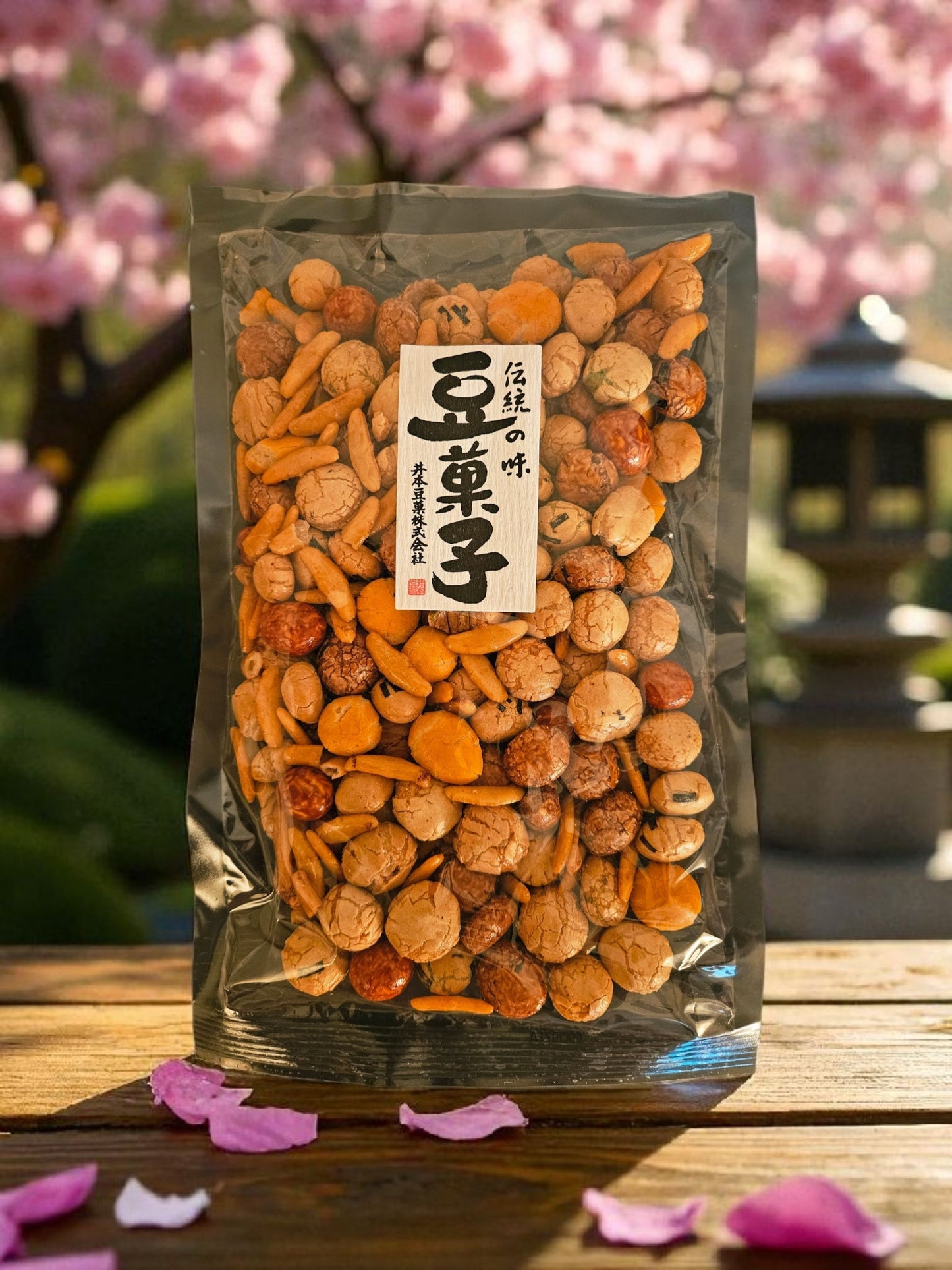 日本豆菓子 Japanese Bean Cracker Mix by Imoto, 8.8 oz (250 g)