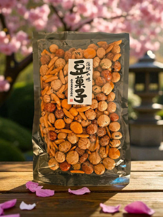 日本豆菓子 Japanese Bean Cracker Mix by Imoto, 8.8 oz (250 g)