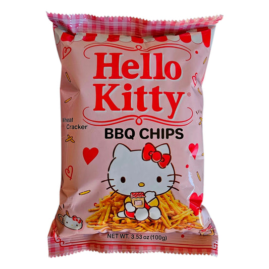 HELLO KITTY Wheat Cracker BBQ Chips 3.53oz/100g