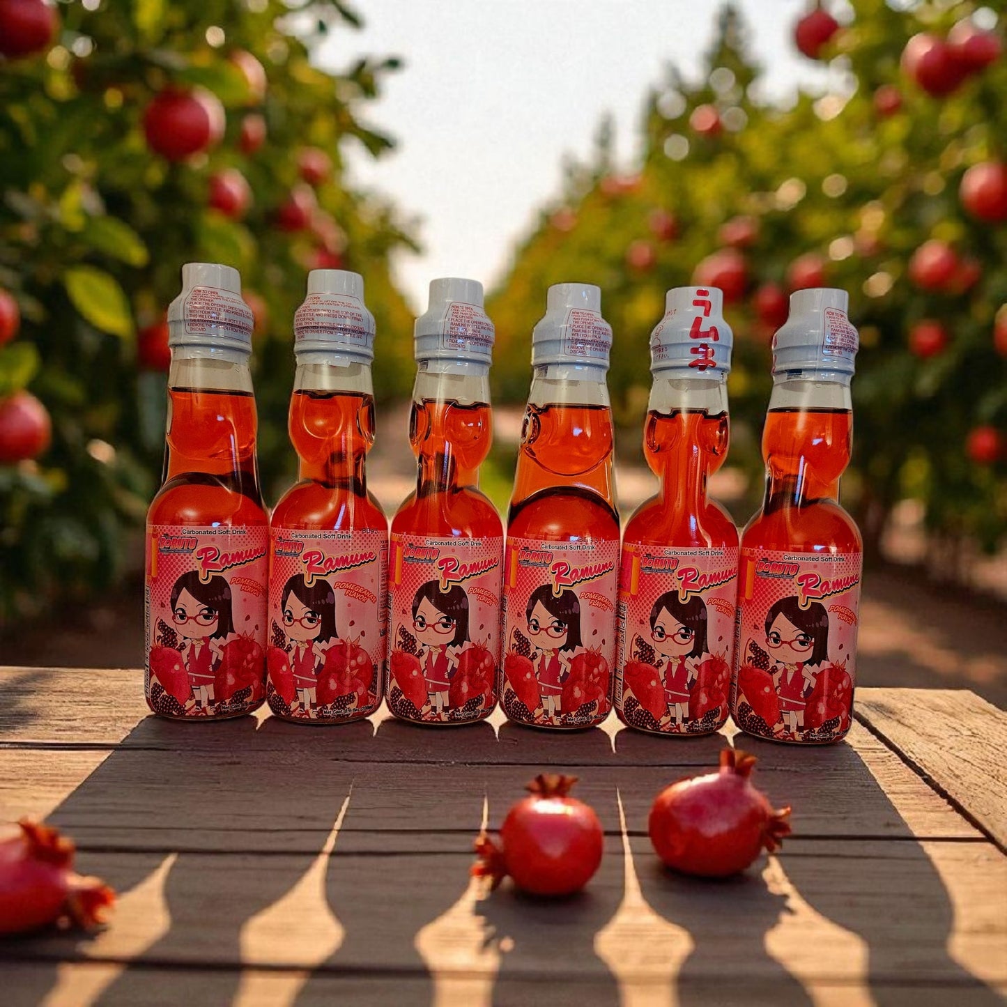 Boruto Ramune Soda - Pomegranate Flavor, 6.76oz