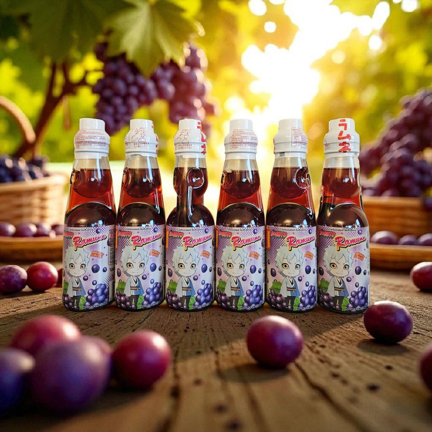 Boruto Ramune Soda - Grape Flavor, 6.76oz
