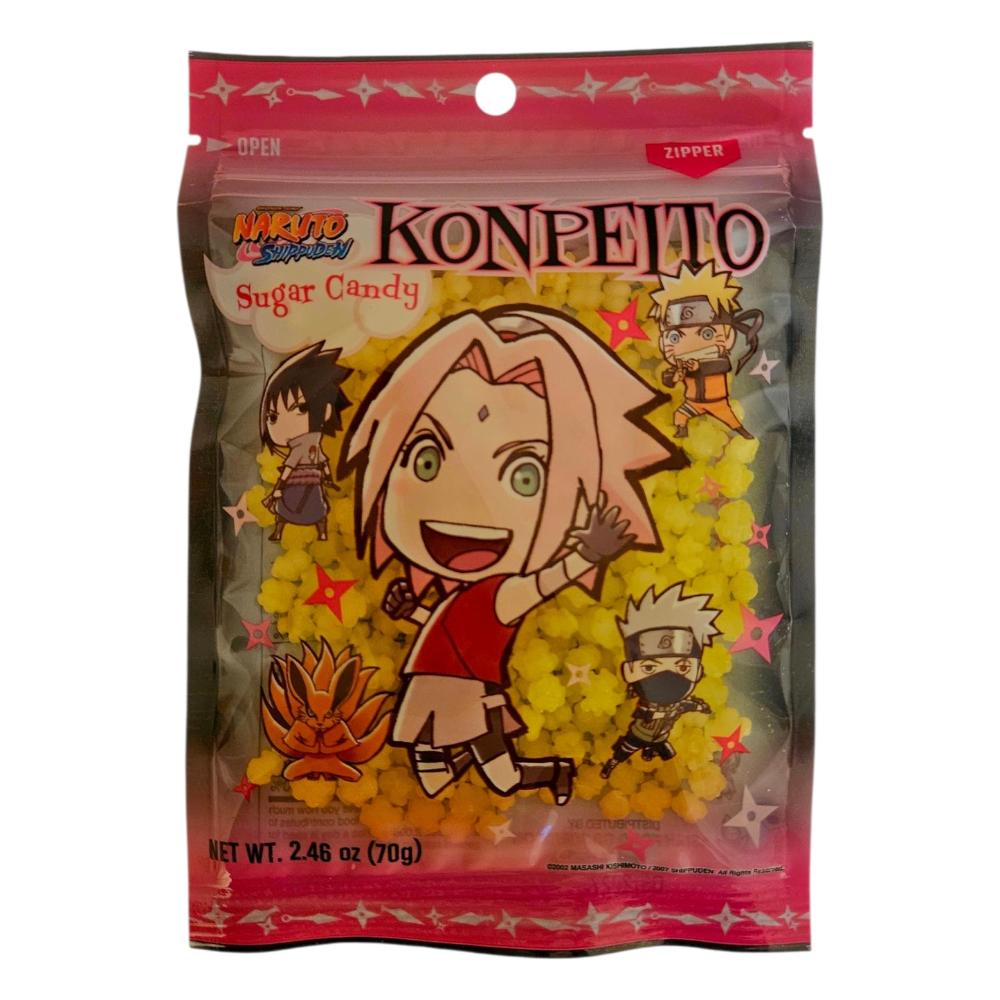 Naruto Shippuden Sugar Candy Konpeito Sakura Pineapple Flavor 70g
