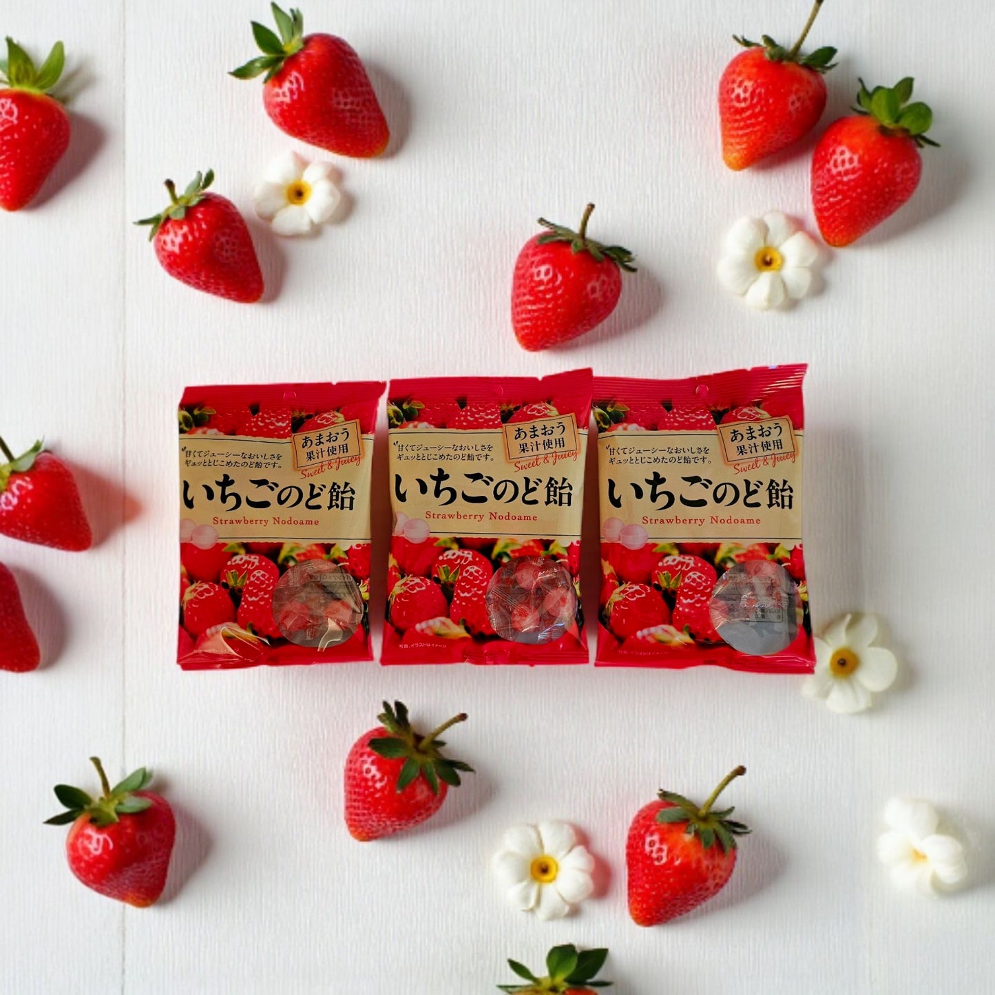 Pine Japanese Strawberry & Herb Throat Soothing Candy 2.4oz