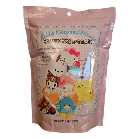 Hello Kitty and Friends Coconut Wafer Cookie 100g - Gluten Free & Dairy Free