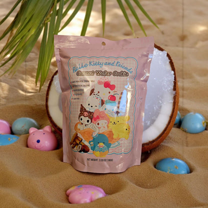 Hello Kitty and Friends Coconut Wafer Cookie 100g - Gluten Free & Dairy Free