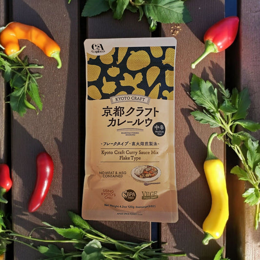 Kyoto Craft Japanese Curry Sauce Mix Flake Type, Medium Hot,4.2 oz