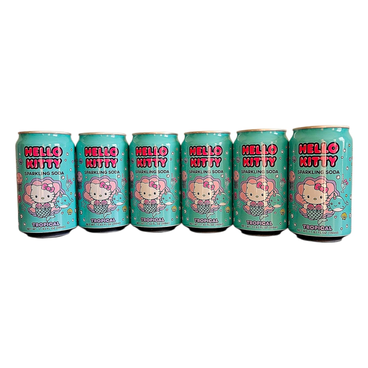 Hello Kitty Sparkling Soda Tropical  11.83 fl oz - Product of Japan