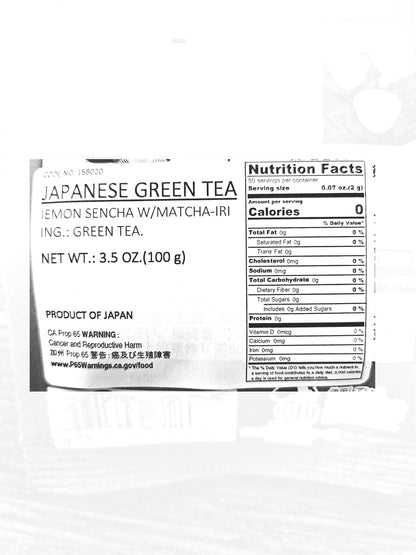 Premium Japanese IYEMON Sencha Loose Kyoto Matcha Green Tea(100g)