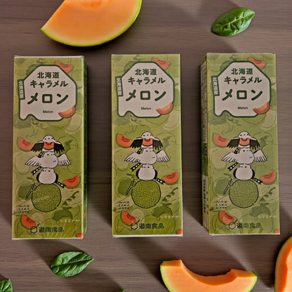 Hokkaido Japanese Melon Caramel Candy - Donan Melon Caramel 18 Pieces, 72g