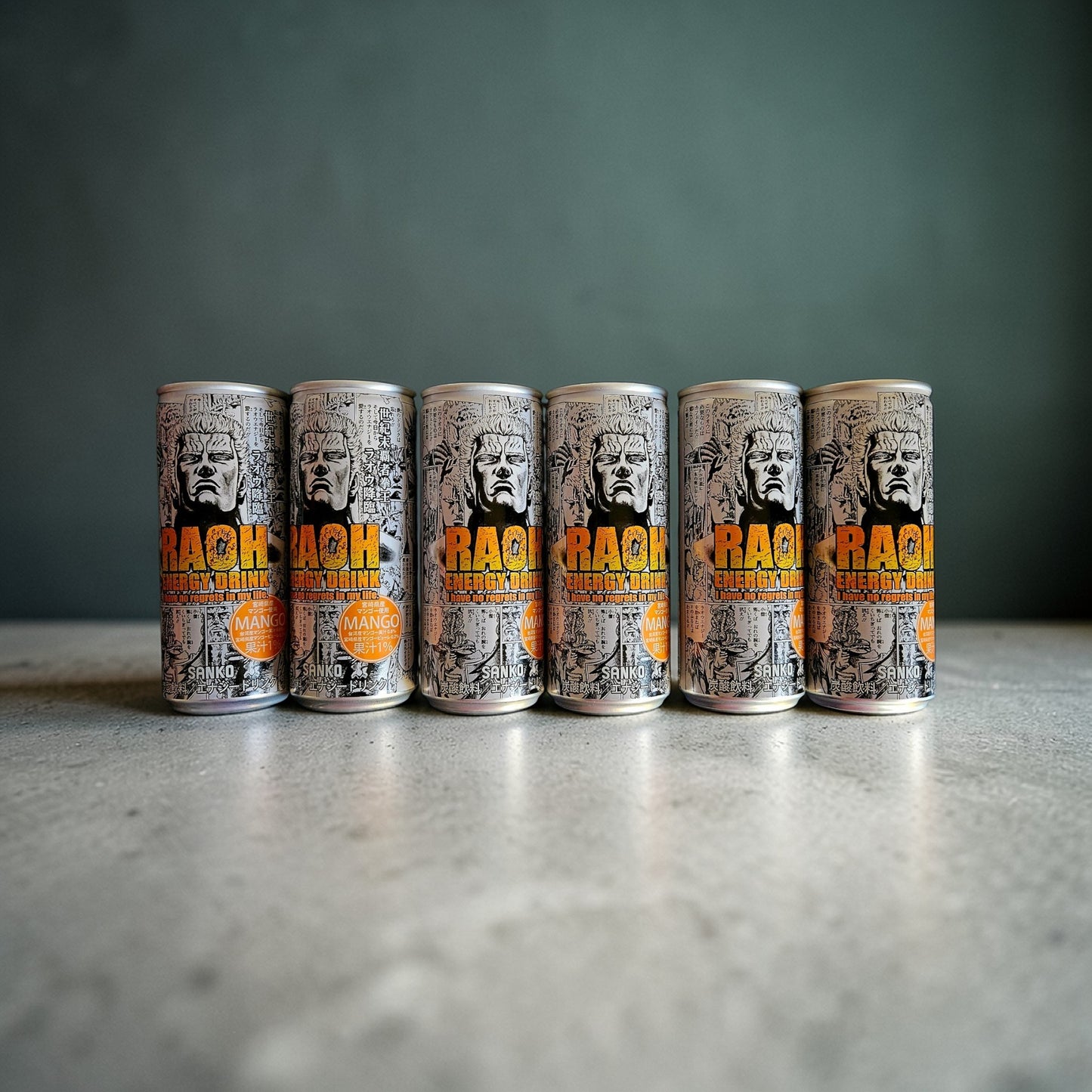 Sanko Raoh Energy Carbonated Drink Mango Flavor 8.3 fl oz