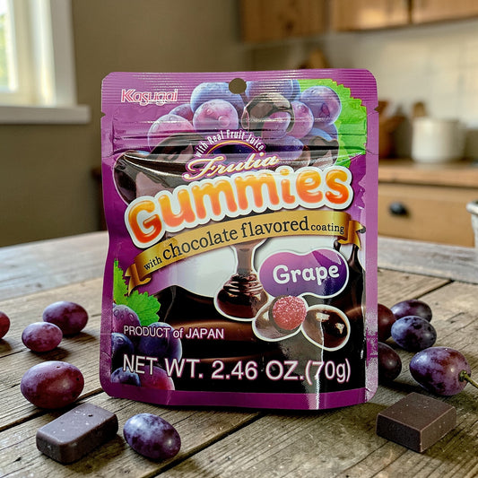Kasugai Frutia Japanese Chocolate Gummy Grape 70g