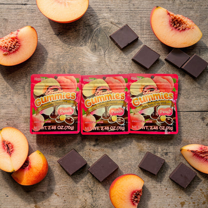 Kasugai Frutia Japanese Chocolate Gummy Peach 70g